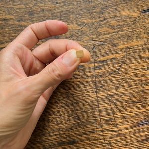 Brass flat square stud